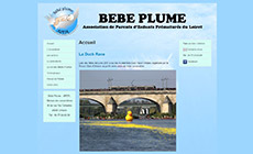 impression d'écran du site bebeplume.fr
